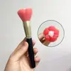 Pincel de Maquillaje de Flor Única de 5 Pétalos, Pincel para Rubor, Pincel para Iluminador, Pincel para Polvo Suelto, Pincel para Contorno, Herramienta de Belleza, Iluminar y Fijar el Maquillaje