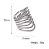 Anillo de Acero Inoxidable de Venta Caliente Transfronteriza, Galvanizado al Vacío con Oro de 18 Quilates, Moderno, Sencillo, de Gama Alta, No se Desvanece, Anillo de Acero de Titanio