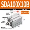 Cilindro Pneumático Pequeno de Alto Empuxo Tipo Fino SDA Rosca Externa 20/25/40 Construção Outros