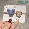 Estilo coreano color caramelo Cuadrado Cristal Banda de goma Diadema para el pelo Niña Geométrico Mickey Cuerda para atar el pelo Accesorios para el pelo Entrega de una sola pieza