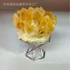 Fábrica Jinhan Platino al por mayor racimo de cristal Bola de cristal decoración del hogar soporte de exhibición de piedra