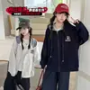 Abrigo para Niñas Estilo Nuevo Primavera y Otoño Sudadera de Moda para Niños Mayores, Chaqueta Elegante Casual Holgada con Capucha para Niñas