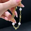 Acessórios DIY Prata Esterlina S925 Pulseira de Pérola Nariz de Porco Porta Vazio Pulseira de Várias Contas Porta Prata Corrente Ajustável 7-11