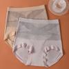 Ropa interior de algodón puro con vendaje negro, cintura alta, moldeadora abdominal, transpirable y sin marcas, antibacteriana, que levanta las caderas.