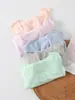Camiseta sem costura infantil para meninos e meninas, Colete sem mangas estilo família, Blusa sem mangas de modal para o verão, Pijama de bebê