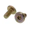 Tornillos de Cabeza Plana con Huella Hexagonal, Tornillos de Cabeza Plana Redonda con Huella Hexagonal de Color Zincado, Tornillos de Cabeza Plana para Mesas, Sillas, Camas de Madera y Muebles