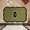 Tapete de chão absorvente para banheiro estilo francês de luxo leve, tapete antiderrapante de secagem rápida de terra de diatomáceas para entrada de banheiro, tapete para pés de vaso sanitário resistente à sujeira