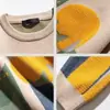 Suéter nuevo de moda nacional para primavera y otoño, marca de moda para hombre, diseño de punto, camiseta interior de punto, estilo Hong Kong, holgado, cuello redondo, abrigo superior para pareja