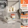 Estante de Baño para Inodoro Lavabo Lavadora Lateral Con Ruedas Carrito Pequeño Móvil Balcón Estante de Almacenamiento para Detergente