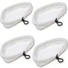 H2O Redondo Triángulo Blanco Cubierta Antipolvo Paño de Microfibra para Mopa de Vapor Triangular Paño para Mopa de Vapor Triangular Paño de Repuesto para Mopa de Piso