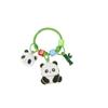 Lindo llavero de panda de bambú de dibujos animados de metal divertido estilo chino colgante creativo pareja regalos colgantes al por mayor