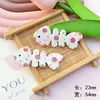 Nuevo KT gato acrílico tres amor DIY accesorios funda de teléfono móvil clip lateral accesorios para el cabello material de parche