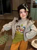 Weiniguo 2026 Otoño Nueva Ropa Infantil Niñas Estilo Coreano Chaqueta con Capucha de Lunares Lindo Top con Cremallera