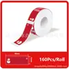 Pegatinas térmicas mini de vacaciones, aptas para impresoras D30/D35/P15, son autoadhesivas, papel térmico de etiquetas de colores para Navidad