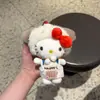 Auténtico Peluche de Dibujos Animados Sanrio Hello Kitty Bolsa Decoración Colgante Llavero Colgante