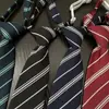 Corbata JK a rayas Accesorios para camisa de mujer Estilo académico Estilo coreano DK para hombre Sin nudo de corbata Informal Estilo japonés Uniforme escolar para estudiantes