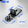 Cerradura sin Taladro Pestillo de Acero Inoxidable Pestillo para Puerta Corredera Cerradura Universal Izquierda y Derecha Cerradura de Seguridad Pestillo Antirrobo Perno de Puerta