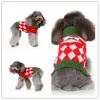 Suéteres Navideños para Mascotas Transfronterizos Oem Varios Diseños Navideños Tejidos para Perros Estilos Festivos Europeos y Americanos Personalización de Muestras