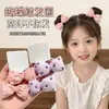 Lazo para el pelo de tela con forma de corazón y flor para niños, Cuerda para el pelo de bebé, Banda elástica de alta elasticidad, Lazo para moño, Accesorio para el pelo de niñas
