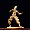 Kung Fu chinês transfronteiriço Bruce Lee Criativo Decoração para casa Ornamentos Kung Fu Kid Bronze Personalizado Desktop Pequenos ornamentos