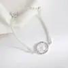 Acessórios transfronteiriços moda europeia e americana strass 12 constelações pulseira ouro prata tornozeleira constelação corrente plana joias femininas atacado