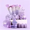 Set de 40 Piezas de Herramientas de Belleza Esponja de Maquillaje Esfera Limpiadora Facial Set de Brochas de Maquillaje Xiyin Te Transfronterizo