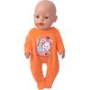 Ropa para muñeca Shafu de 43 cm Mono con estampado de conejo de dibujos animados Muñeca American Girl de 18 pulgadas
