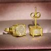 Pendientes Redondos de Circonita Transfronterizos Europeos y Americanos para Mujer, Pendientes Completos de Diamante de Diseño de Nicho de Lujo Ligero de Deseo Venta al por Mayor de Joyería