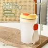 Vaso de agua de plástico sencillo con escala, resistente a altas temperaturas, práctico, portátil para estudiantes, para oficina, creativo, para café