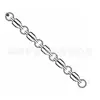 Giro de Acero Inoxidable de Triple Alta Velocidad Doble Rotación Conector Anillo Ocho para Peces Gigantes de Aguas Profundas
