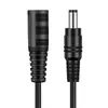 Cable de Extensión de Adaptador de Corriente CC 5.5*2.1/2.5mm Agujero Redondo CC Fuente de Alimentación para Cámara de Vigilancia
