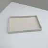 Bandeja de Joyería de Terciopelo en Stock Transfronteriza Tamaño Mediano Cajón Beige Almacenamiento Bandeja de Joyería Caja de Almacenamiento para Exhibición en Casa