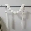 Decoración de boda, cadena de bolas de tela, colgante de pared de fondo para sala de estar, decoración de habitación de boda, atado de bolas para accesorios de boda