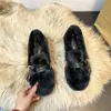 Zapatos blancos peludos de suela gruesa que aumentan la altura para mujer, cálidos de invierno 2026, mocasines de lujo de pelo de conejo de felpa, zapatos de algodón