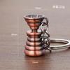 Llavero Creativo de Taza de Café 3D Mini Cafetera Moka Llavero de Metal Colgante de Aparato de Café Pequeño Regalo de Negocios