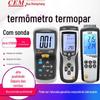 Termômetro CEM luichang DT-610B/612/613/3891G/8891E instrumento de medição de temperatura de canal único duplo quádruplo