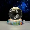 Lámpara de Escritorio Creativa Cielo Estrellado del Océano Bola de Cristal Luz Nocturna Bola de Cristal Lámpara de Ambiente Decoración de Escritorio Regalo de Cumpleaños para Niños
