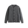 Responde Me Cardigan Retro Otoño e Invierno Prendas de Punto Trendy Estilo Perezoso Versátil para Niños Chaqueta de Punto Trenzado M51