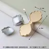 Base de Horquilla Songjin Accesorios de Nuevo Estilo Chino Tela Bordada Teñida de Azul Horquilla de Pico de Pato en Blanco para Manualidades