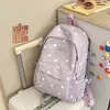 Mochila Casual de Lunares Estilo Coreano Ins Nueva para Estudiantes de Secundaria y Preparatoria Femeninas, Aspecto de Alta Calidad, Bolsa Escolar Ligera, Mochila Pequeña