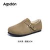 Sapatos Mula Augusden para Mulheres, Planos com Lã, Novo Inverno 2026 Retro Cobertura Total Slip-On Solado Macio Sapatos de Pelo
