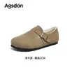 Mules de Pelúcia Femininas Augusden 2026 Novo Outono Cobertura Total Sapatos Peludos Cano Baixo Botas de Neve