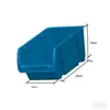 Estante de Almacenamiento de Tablero Perforado de Plástico con Cajas Inclinadas, Estante Combinado para Herramientas de Ferretería, Duradero y Resistente a Impactos