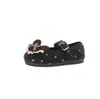 Zapatos de Cuña con Lunares Estilo Coreano para Mujer 2026 Otoño Nuevos Mary Janes de Punta Redonda Suela Suave Boca Baja Zapatos Casuales Perezosos