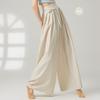 Pantalones de Danza Modernos, Sueltos y Elegantes, Pantalones de Pierna Ancha de Algodón y Lino con Caída, Ropa de Entrenamiento Corporal para Danza Clásica China para Mujeres
