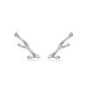 Novos Brincos de Prata 925 All the Way with You para Mulheres Moda Ins Brincos de Veado Brincos Elegantes Atacado