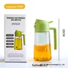 Garrafa Borrifadora de Óleo de Vidro de Uso Duplo 470ml, Garrafa Borrifadora de Óleo de Cozinha de Grande Capacidade, Garrafa Borrifadora de Óleo Doméstica Antigotejamento