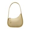 Cuero Genuino Nueva Bolsa de Cuero con Forma de Media Luna para Mujer Verano de un Solo Hombro Diseño Nicho Alta Calidad Versátil a la Moda Bolsa de Axila