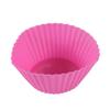 Silicone Round Mafin Cup 7cm Cake Cup Household Baking Mold Cake Mold Pudding Kitchenware Factory Venda Direta