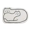 Lavable a Máquina Baño Absorbente Pareja Individual Puerta de Baño Mascota Imitación Cachemira Suave Alfombrilla de Piso Antideslizante y que No Suelta Pelusa